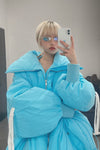 CHENPENG windproof light blue bubble down jacket CP19AWJ011